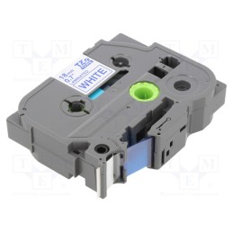 1 pcs x BROTHER - TZE-243 - Tape, 18mm, 8m, white, Character colour: blue, laminated,glued
