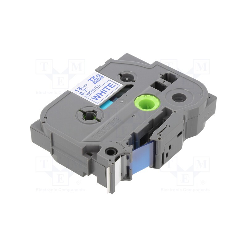 1 pcs x BROTHER - TZE-243 - Tape, 18mm, 8m, white, Character colour: blue, laminated,glued