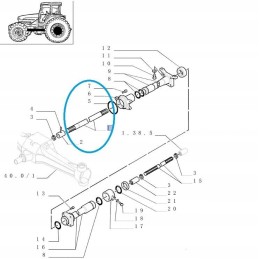 Drive shaft new holland fiat ford 5121364 cnh