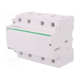 1 pcs x SCHNEIDER ELECTRIC - A9C20884 - Contactor: 4-pole installation, 100A, 230÷240VAC, NO x4, IP20
