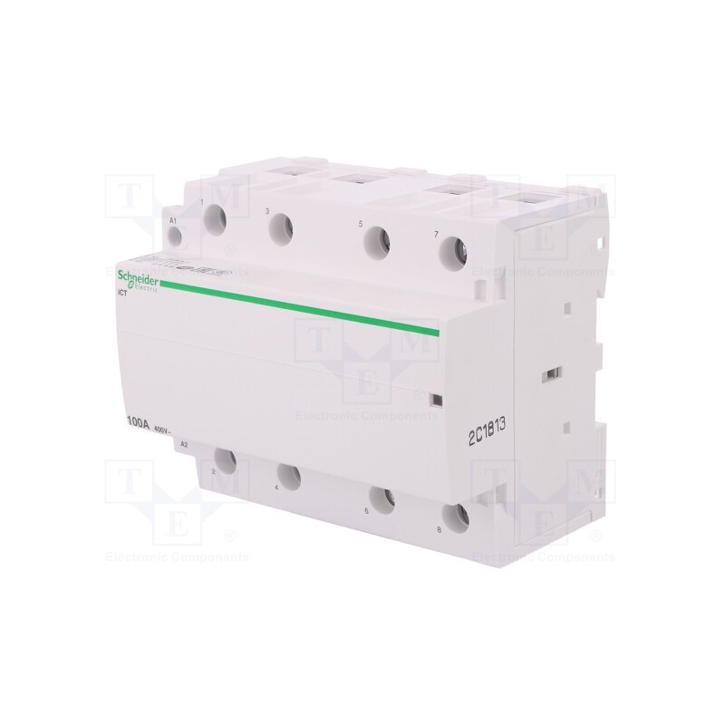1 pcs x SCHNEIDER ELECTRIC - A9C20884 - Contactor: 4-pole installation, 100A, 230÷240VAC, NO x4, IP20