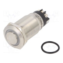 1 pcs x ONPOW - LAS1GQH-11ZE/L/W/24V/S - Switch: vandal resistant, Pos: 2, SPDT, 3A/220VAC, 5A/24VDC, IP65