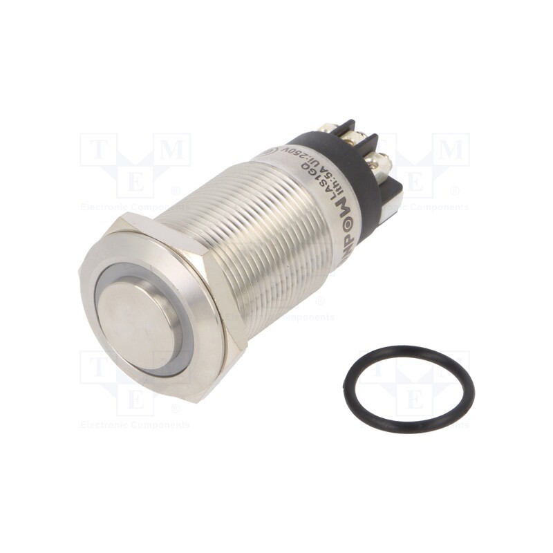 1 pcs x ONPOW - LAS1GQH-11ZE/L/W/24V/S - Switch: vandal resistant, Pos: 2, SPDT, 3A/220VAC, 5A/24VDC, IP65