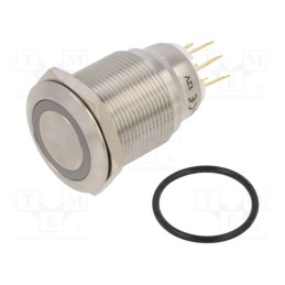 1 pcs x ONPOW - LAS1GQ22-11ZE/Y/12V/S - Switch: vandal resistant, Pos: 2, SPDT, 3A/220VAC, 5A/24VDC, IP65