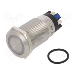 1 pcs x ONPOW - LAS1GQF-11ZE/L/B/24V/S - Switch: vandal resistant, Pos: 2, SPDT, 3A/220VAC, 5A/24VDC, IP65