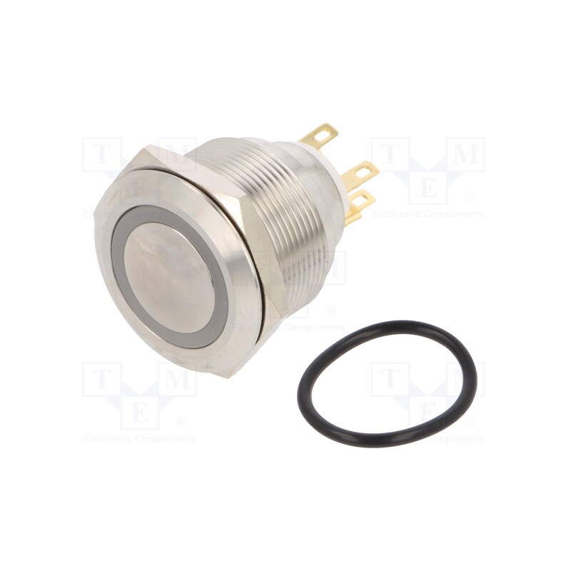 1 pcs x ONPOW - LAS1GQ25-11E/R/12V/S - Switch: vandal resistant, Pos: 2, SPDT, 3A/220VAC, 5A/24VDC, IP65