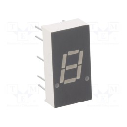 2 pcs x LUCKYLIGHT - KW1-302CGA - Display: LED, 7-segment, 7.8mm, 0.3', No.char: 1, yellow-green