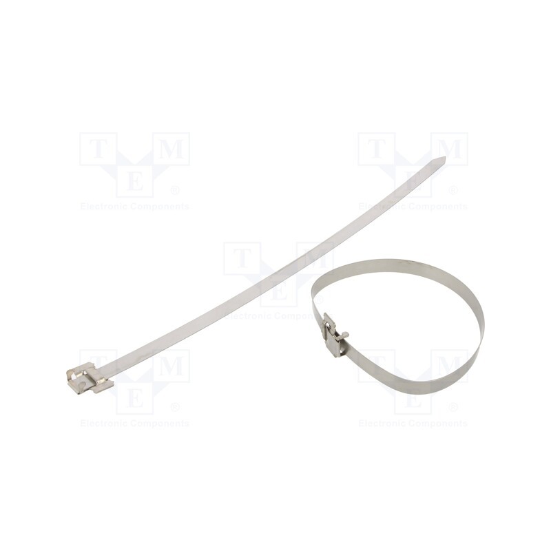 100 pcs x HELLERMANNTYTON - 111-00338 - Cable tie, L: 500mm, W: 15.85mm, acid resistant steel AISI 316