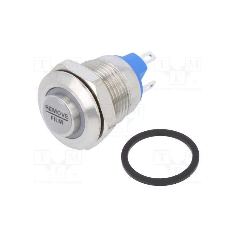 1 pcs x E-SWITCH - PV0H240SS-331 - Switch: vandal resistant, Pos: 2, SPST-NO, 2A/36VDC, IP65, OFF-(ON)