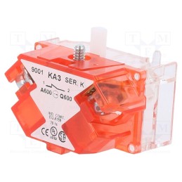 1 pcs x SCHNEIDER ELECTRIC - 9001KA3 - Contact block, 30mm, 9001K, Contacts: NC