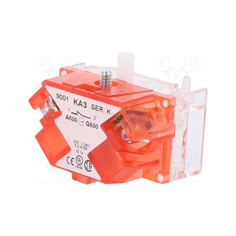 1 pcs x SCHNEIDER ELECTRIC - 9001KA3 - Contact block, 30mm, 9001K, Contacts: NC