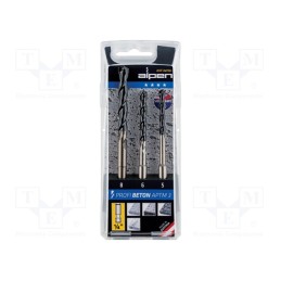 1 set x ALPEN-MAYKESTAG - 101803100 - Drill set, steel, blister, PROFI BETON, 5mm,6mm,8mm, 3pcs.