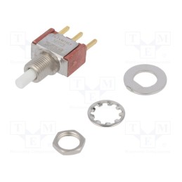 1 pcs x C&K - 8121SHCGE - Switch: push-button, Pos: 2, SPDT, 1A/120VAC, 1A/28VDC, ON-(ON)