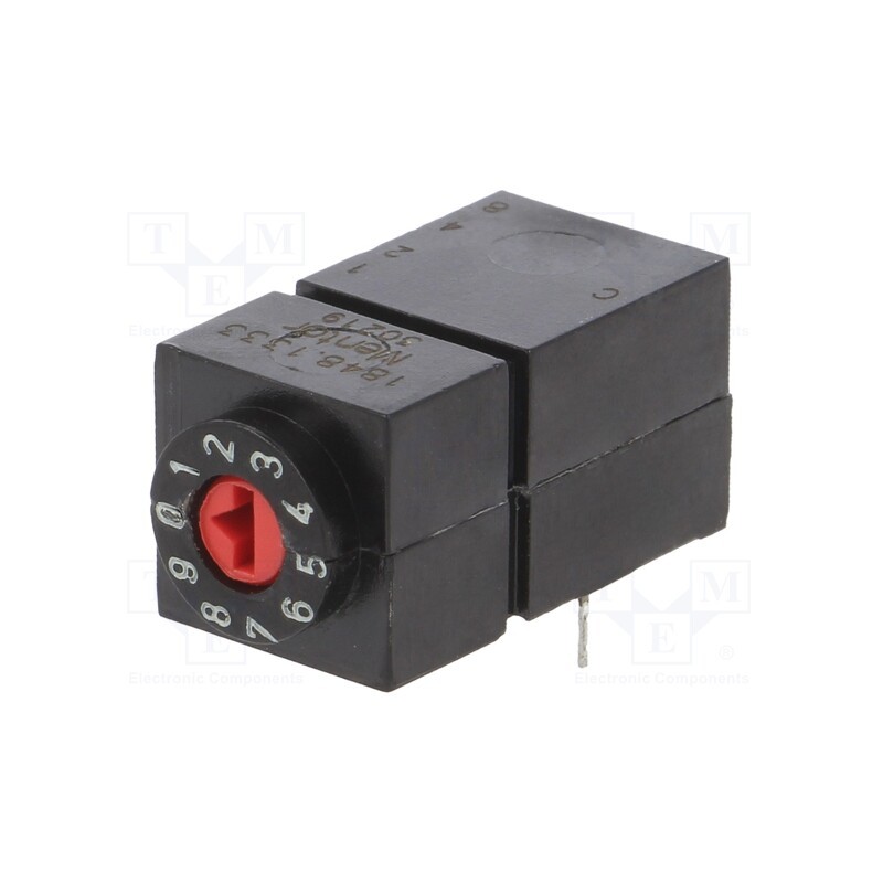 1 pcs x MENTOR - 1848.1333 - Encoding switch, DEC/BCD, Pos: 10, DC load @R: 0.1A/60VDC