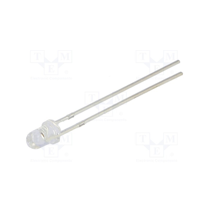 2 pcs x OPTOSUPPLY - OSR7CA3131A - LED, 3mm, red, 5800÷7000mcd, 30°, convex, No.of term: 2
