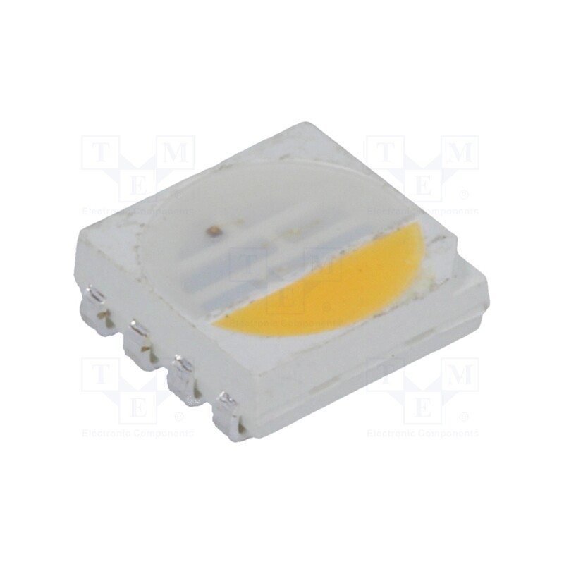 2 pcs x OPTOSUPPLY - OSFM4BS8C1A - LED, SMD, PLCC8, RGBW, 5x5x1.6mm, 140°, 20mA, Variant: quadcolour