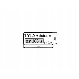 Lower rear window t25 163a