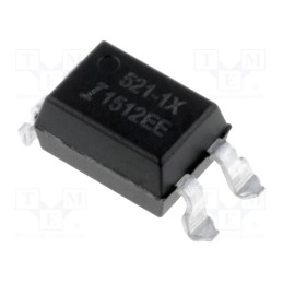 2 pcs x ISOCOM - TLP521-1XSM - Optocoupler, SMD, Ch: 1, OUT: transistor, Uinsul: 5.3kV, Uce: 55V
