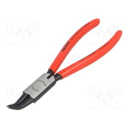1 pcs x KNIPEX - 44 31 J22 - Pliers, for circlip, internal, 19÷60mm, Pliers len: 180mm, angular