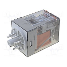 1 pcs x FINDER - 60.12.8.110.0040 - Relay: electromagnetic, DPDT, Ucoil: 110VAC, Icontacts max: 10A