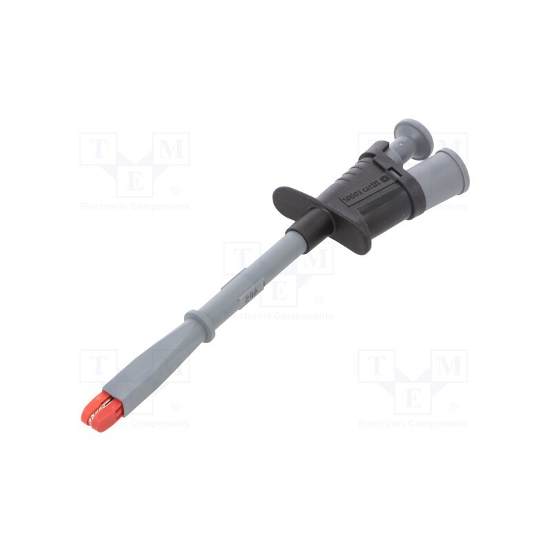 1 pcs x ELECTRO-PJP - 6009-PROB-0 - Clip-on probe, crocodile, 20A, black, Grip capac: max.15mm, 1000V