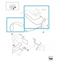 Set of fender extensions New Holland 87313265