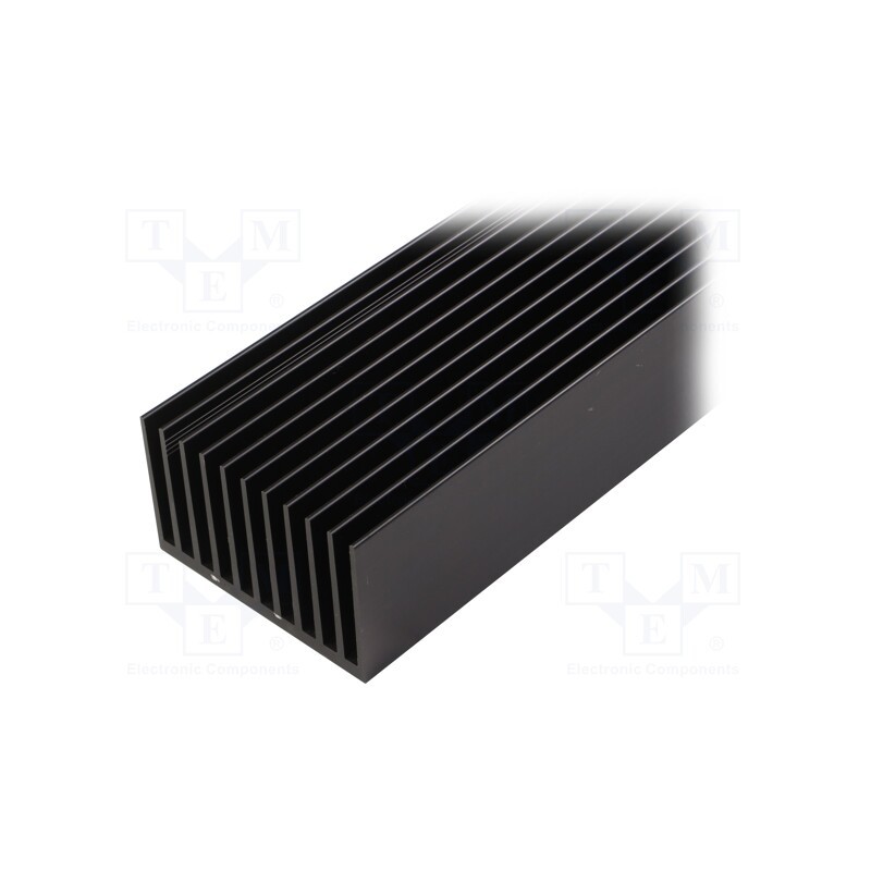 1 pcs x FISCHER ELEKTRONIK - SK 644 1000 SA - Heatsink: extruded, grilled, black, L: 1000mm, W: 100mm, H: 60mm