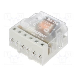 1 pcs x FINDER - 26.06.8.230.0000 - Relay: installation, bistable,impulse, NO x2, Ucoil: 230VAC, 10A