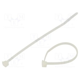 100 pcs x HELLERMANNTYTON - 112-51919 - Cable tie, L: 100mm, W: 2.5mm, polyamide, 89N, natural, Ømax: 13mm