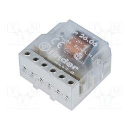 1 pcs x FINDER - 26.06.8.024.0000 - Relay: installation, bistable,impulse, NO x2, Ucoil: 24VAC, 10A