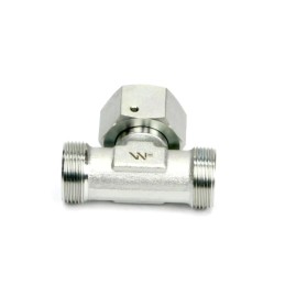 Symmetrical metric hydraulic tee bab m12