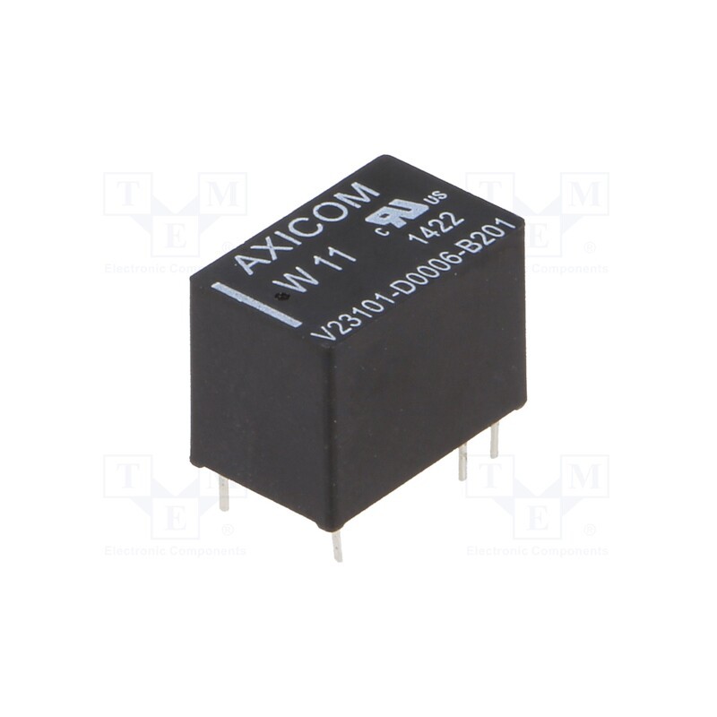 1 pcs x TE Connectivity - 1-1393779-6 - Relay: electromagnetic, SPDT, Ucoil: 12VDC, Icontacts max: 1.25A
