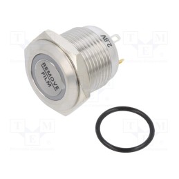 1 pcs x E-SWITCH - PV6F240SS-331 - Switch: vandal resistant, Pos: 2, SPST-NO, 2A/48VDC, IP65, OFF-(ON)