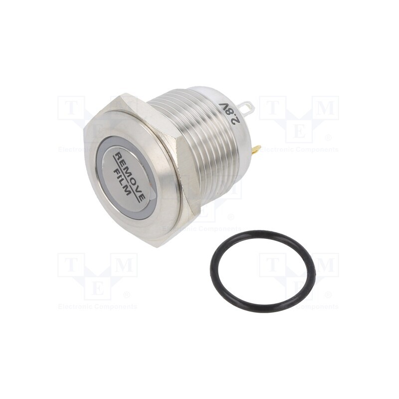 1 pcs x E-SWITCH - PV6F240SS-331 - Switch: vandal resistant, Pos: 2, SPST-NO, 2A/48VDC, IP65, OFF-(ON)
