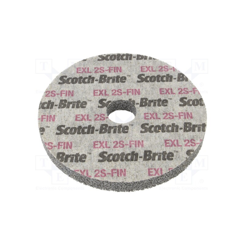 1 pcs x HURAGAN - XL-UW 2S FIN 125X 12X 22MM - Wheel, fleece, Dim: Ø125x12mm, Mount.hole diam: 22mm