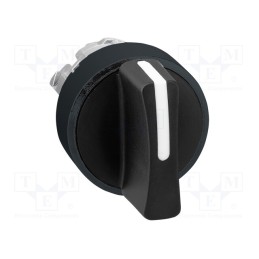 1 pcs x SCHNEIDER ELECTRIC - ZB4BD37 - Switch: rotary, 22mm, Stabl.pos: 2, black, none, IP66, prominent