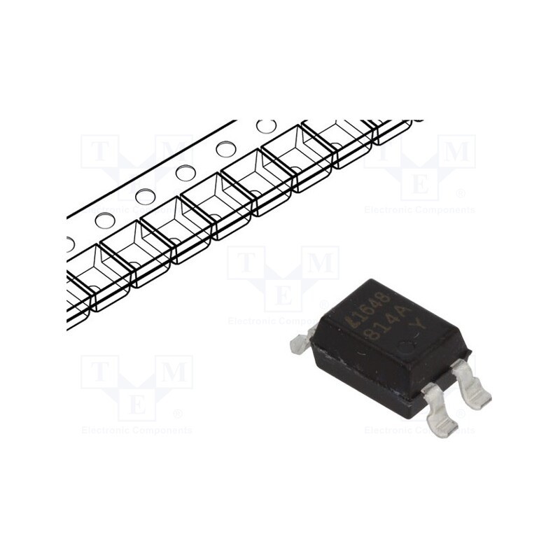 2 pcs x LITEON - LTV-814S-TA1-A - Optocoupler, SMD, Ch: 1, OUT: transistor, Uinsul: 5kV, Uce: 35V, reel