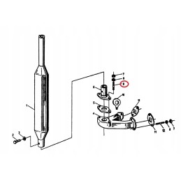 M10x25 stud screw, muffler elbows c 330 c 360