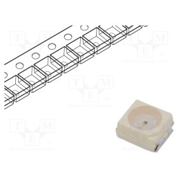 1 pcs x VISHAY - VLMK31Q1R2-GS08 - LED, SMD, PLCC2, red, 71÷138(typ)-180mcd, 3.5x2.8x1.75mm, 60°, 20mA