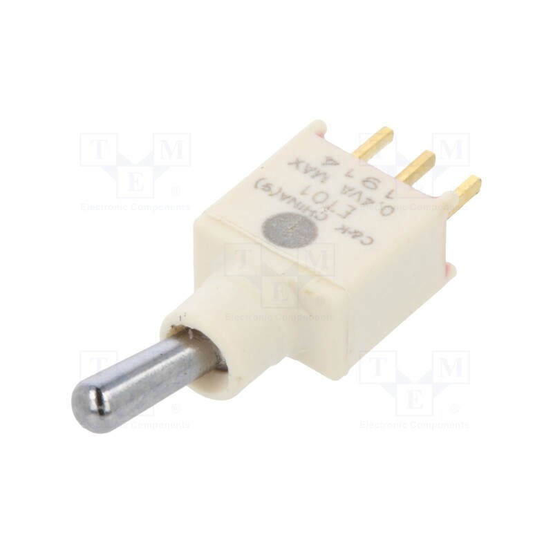 1 pcs x C&K - ET01MD1CBE - Switch: toggle, Pos: 2, SPST, ON-ON, 0.4A/20VAC, 0.4A/20VDC, IP57