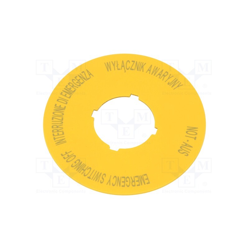 1 pcs x EATON ELECTRIC - 167639 - Description label, 22mm, -25÷70°C, IP66, Ø60mm