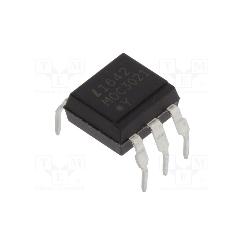 2 pcs x LITEON - MOC3021M - Optotriac, 5kV, Uout: 400V, without zero voltage crossing driver