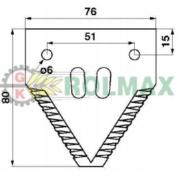 Schumacher top-cut scythe blade 420100045