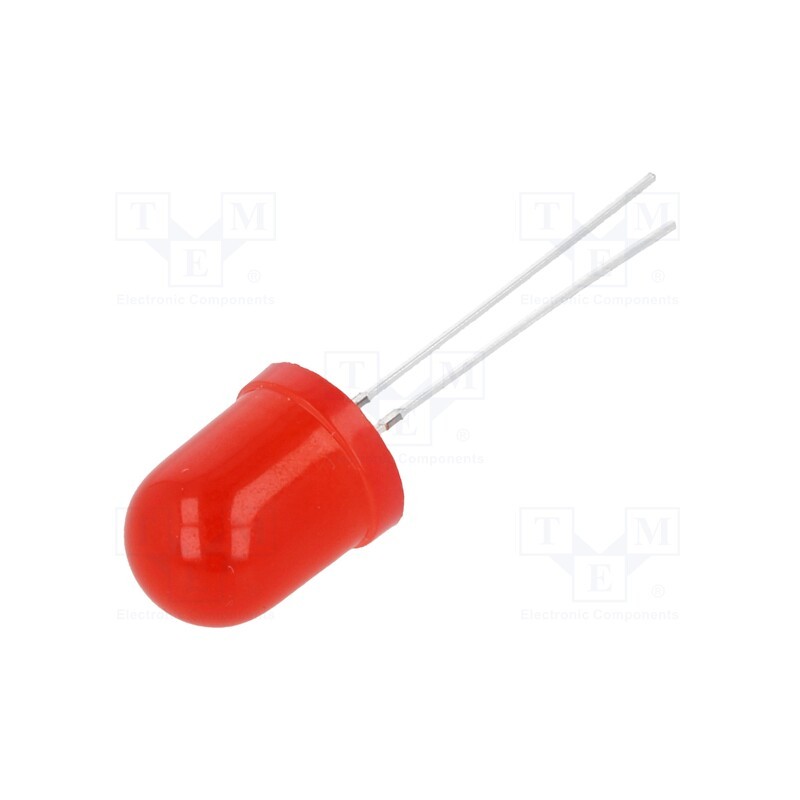 2 pcs x OPTOSUPPLY - OSR5JSA134A - LED, 10mm, red, blinking, 220÷330mcd, 30°, 3÷5V, 20mA, Lens: diffused