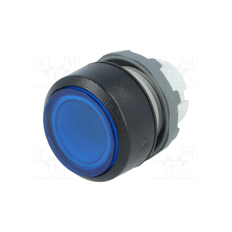 1 pcs x ABB - 1SFA611101R1104 - Switch: push-button, 22mm, Stabl.pos: 2, blue, MLB-1, IP66, flat