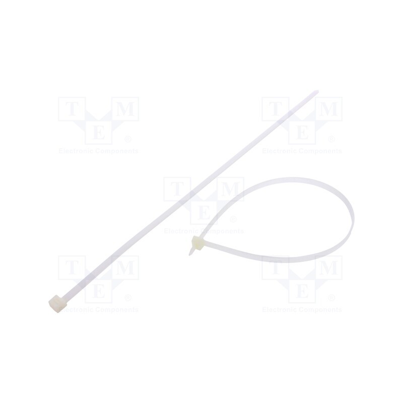 100 pcs x FIX&FASTEN - FIX-S-7.6X450S/N - Cable tie, L: 450mm, W: 7.6mm, polyamide, 533N, natural, Ømax: 130mm
