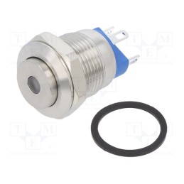 1 pcs x E-SWITCH - PV0H240SS-231 - Switch: vandal resistant, Pos: 2, SPST-NO, 2A/36VDC, IP65, OFF-(ON)