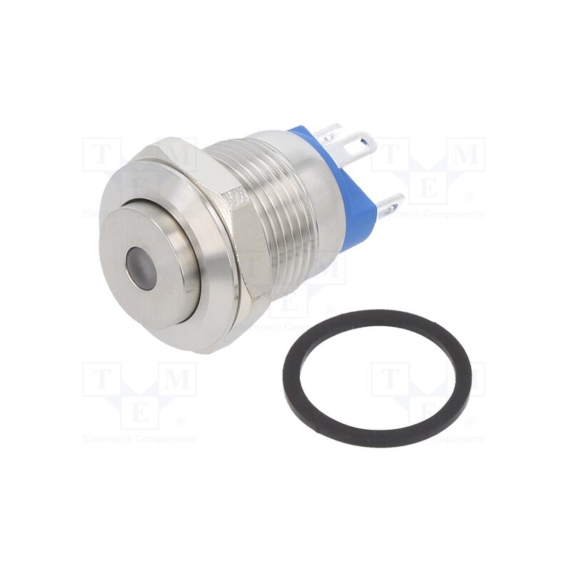 1 pcs x E-SWITCH - PV0H240SS-231 - Switch: vandal resistant, Pos: 2, SPST-NO, 2A/36VDC, IP65, OFF-(ON)