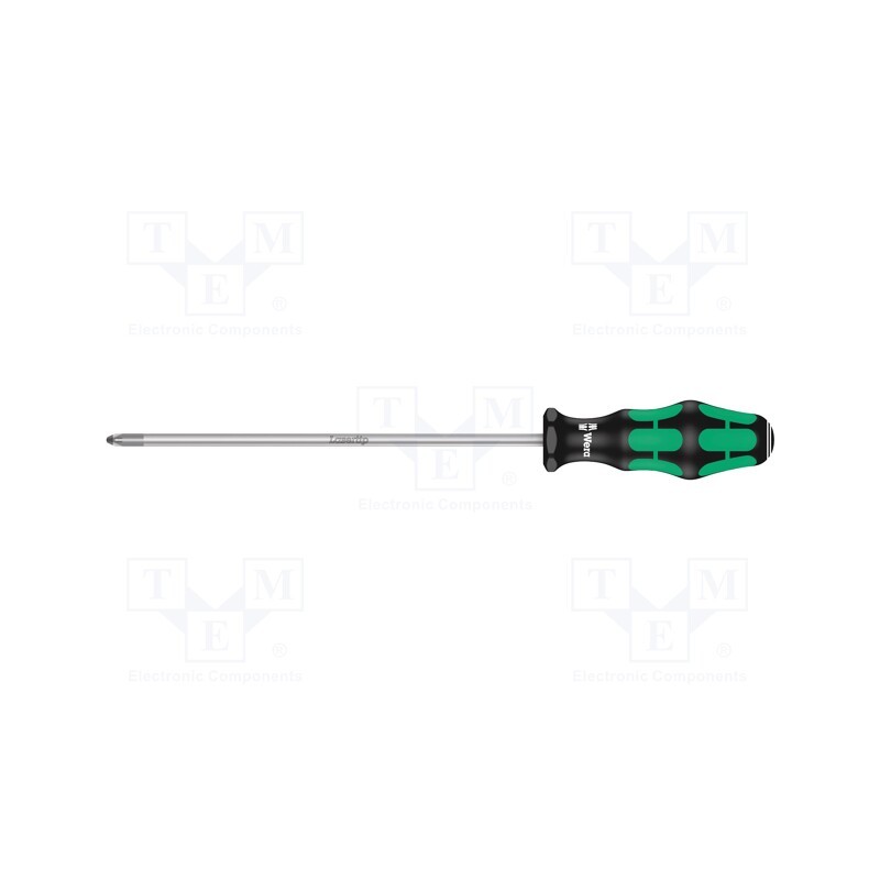 1 pcs x WERA - 5009317001 - Screwdriver, Pozidriv®, PZ2, Kraftform Plus-300