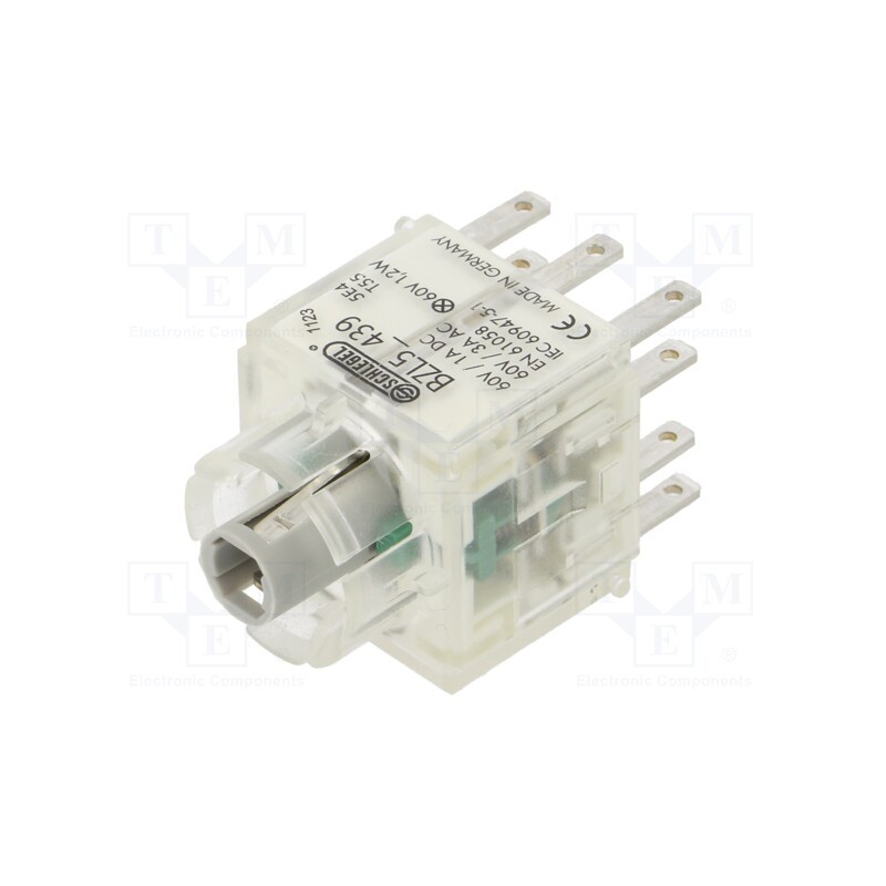 1 pcs x SCHLEGEL - BZL5_439 - Contact block, -30÷70°C, IP00, Contacts: NC x2 + NO x2, 3mm